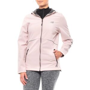 New Balance - Pale Pink Soft Shell Fleece-Lined Jacket. Reflective. Size: Small